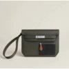 Hermès Dépêche 25 – Vert-de-Gris / Noir / Fauve
