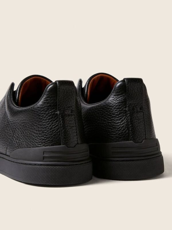 BASKETS TRIPLE STITCH™ EN CUIR NOIR