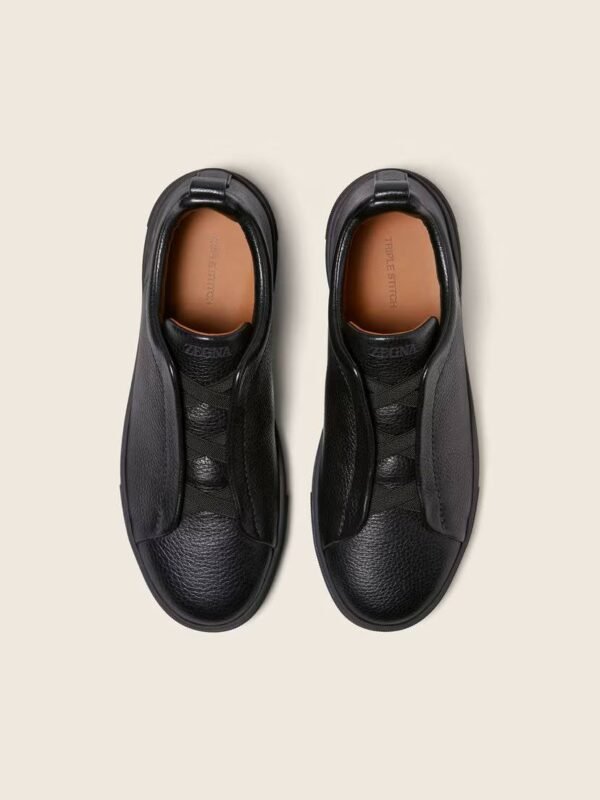 BASKETS TRIPLE STITCH™ EN CUIR NOIR