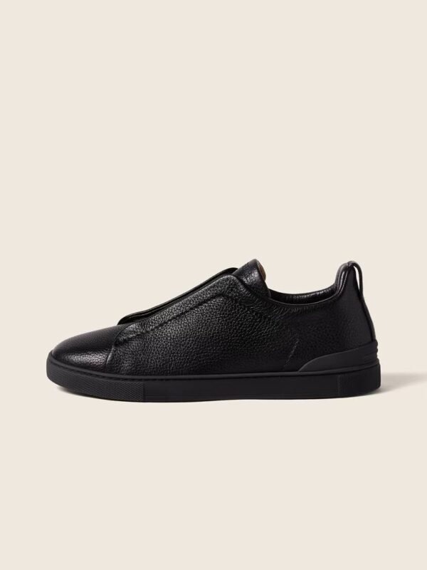 BASKETS TRIPLE STITCH™ EN CUIR NOIR