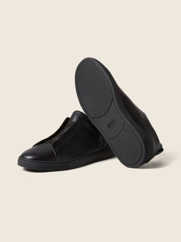 BASKETS TRIPLE STITCH™ EN CUIR NOIR