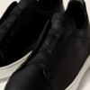 BASKETS TRIPLE STITCH™ EN CUIR NOIR