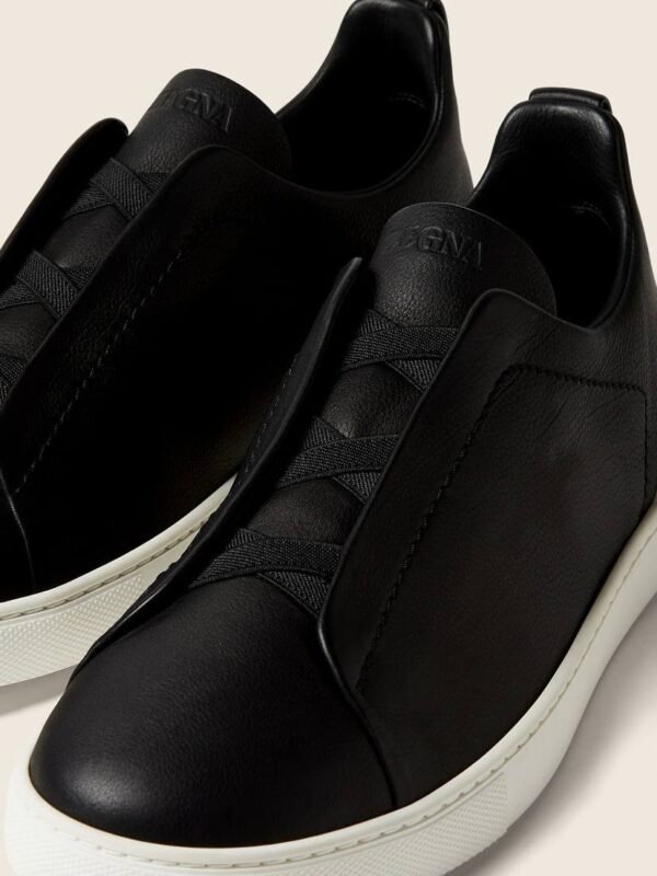 BASKETS TRIPLE STITCH™ EN CUIR NOIR