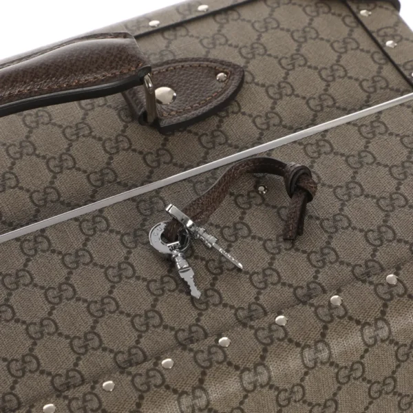 sac-gucci-globe-trotter-en-toile-marron-41783768-7_1 Valise Gucci Globe Trotter GG Toile Marron Beige