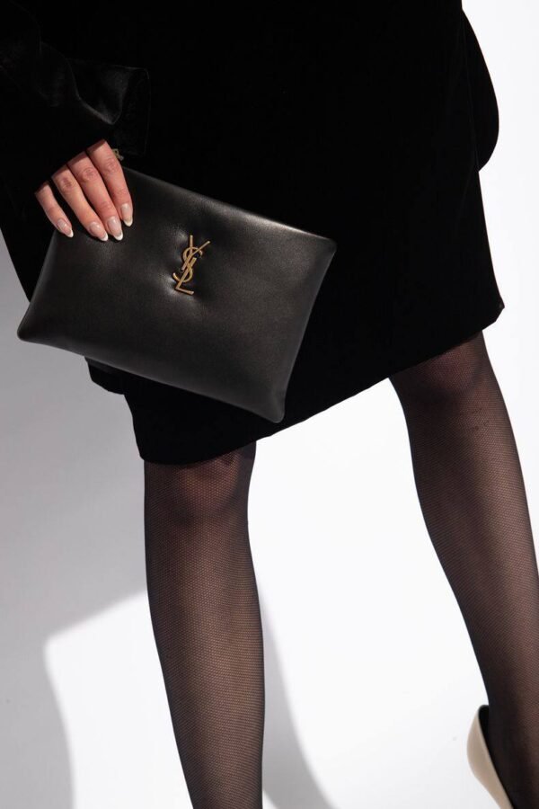 POUCHETTE SAINT LAURENT EN CUIR