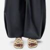 Petal Anagram slide in calfskin